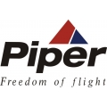 Piper Full Color "Freedom of flight" Aircraft Decal/Stickers! New! 6" high by 9 1/2" wide!